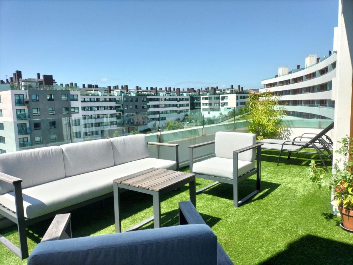 サンティアゴ・デ・コンポステーラPreciosa Habitacion Doble En Atico Con Terraza IIアパートメント エクステリア 写真