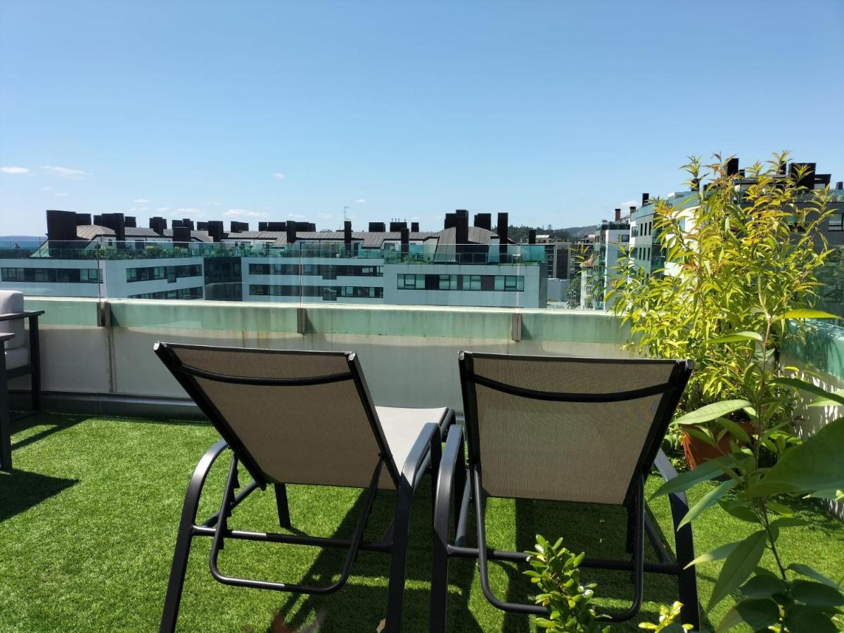 サンティアゴ・デ・コンポステーラPreciosa Habitacion Doble En Atico Con Terraza IIアパートメント エクステリア 写真