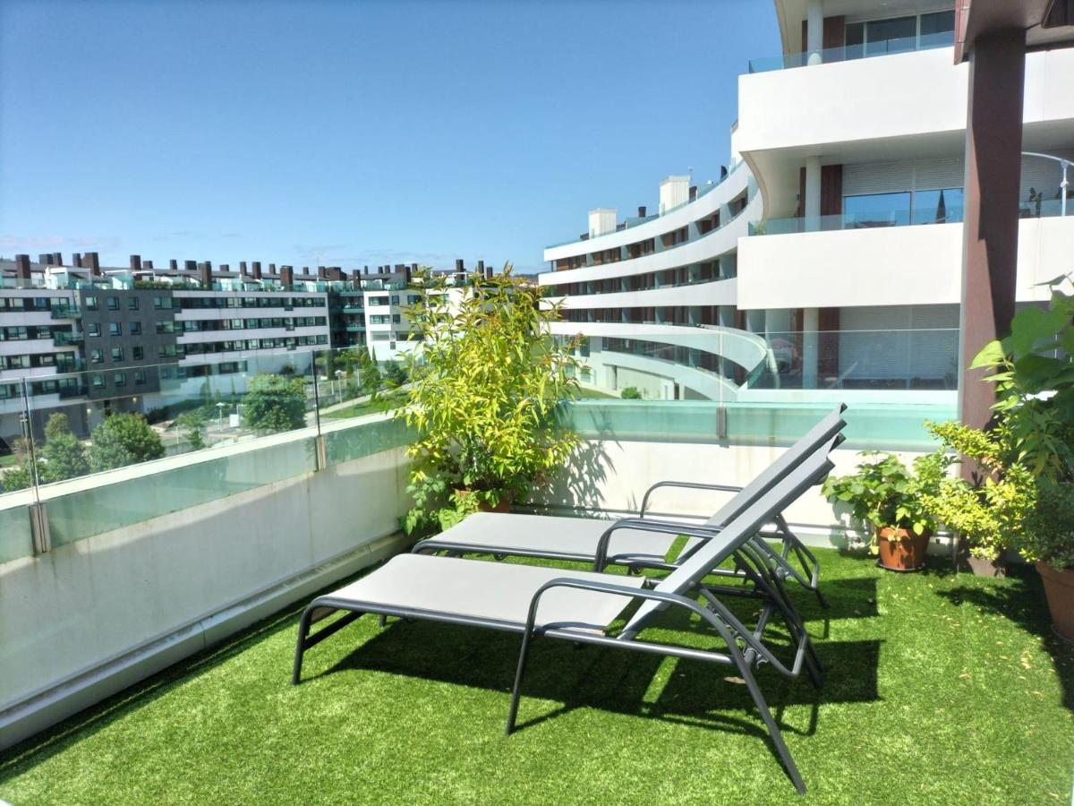 サンティアゴ・デ・コンポステーラPreciosa Habitacion Doble En Atico Con Terraza IIアパートメント エクステリア 写真